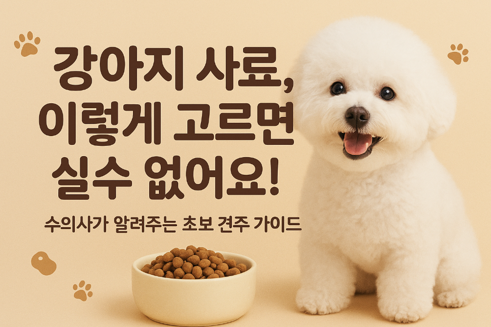 강아지 사료 이렇게 고르세요! 수의사가 알려주는 핵심 기준 5가지